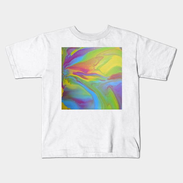 Rainbow Sky Kids T-Shirt by CrushArtColor